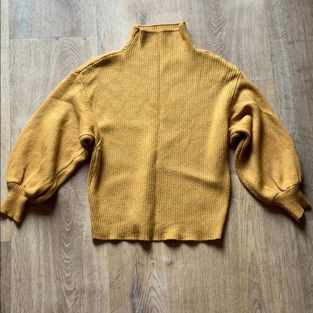 Mustard Yellow Turtle Neck Sweater